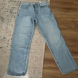 Garage Light Blue Straight Leg Jeans